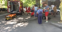 Stire din Eveniment : Galerie foto-video. ACCIDENT RUTIER GRAV. IMPACT PUTERNIC ÎNTRE O MOTOCICLETĂ ȘI O SKODA