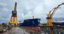 Stire din Economie : Histria Narvi, lansată la apă în Şantierul Naval Constanţa. "Este o navă lider în segmentul ei de piaţă"