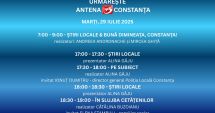 Stire din Actualitate : Programul zilei de marți, 29 iulie, la Antena 3 Constanța