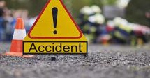 Stire din Eveniment : Cozi kilometrice pe drumul dintre Agigea și Eforie Nord. Un accident a îngreunat traficul