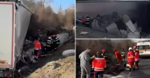 Stire din Eveniment : Tragedie pe DN6: Trei morți și mai multe persoane rănite după coliziunea unui autocamion cu un microbuz