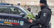 Stire din Eveniment : Jandarmii constănțeni au oferit mărțișoare doamnelor și domnișoarelor, la început de primăvară