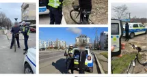Stire din Eveniment : Amenzi pe bandă rulantă. Pietoni și bicicliști prinși în neregulă