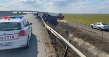Stire din Eveniment : Galerie foto. Atenție șoferi! Accident pe Autostrada A4 - Ovidiu - Agigea!