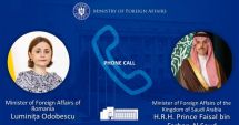 Stire din Eveniment : MAE: Convorbire telefonică a ministrului de Externe cu omologul saudit
