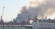 Stire din Eveniment : UPDATE Incendiu cu degajări masive de fum în Portul Agigea! A fost emis mesaj RO-Alert
