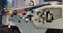 Stire din Eveniment : Utilaj folosit pentru asfaltarea străzilor din Constanța, VANDALIZAT!
