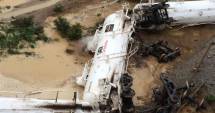 Stire din Actualitate : Un tren care transporta 200.000 de litri de acid sulfuric a deraiat