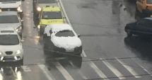 Ce amendă poți primi dacă circuli cu mașina acoperită cu zăpadă