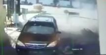 Stire din Actualitate : IMAGINI ȘOCANTE! Momentul în care o familie se aruncă în aer la o secție de poliție