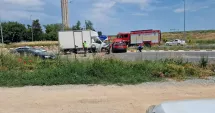 Stire din Eveniment : Accident rutier pe DN39, în zona Olimp. Circulația este blocată parțial