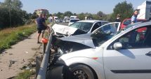 Stire din Eveniment : Galerie foto / Accident rutier la Constanța, după ce un șofer nu a păstrat distanța în mers