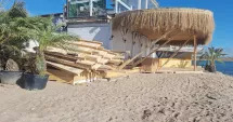 Stire din Social : Intervenție la Vama Veche! O structură construită ilegal a fost dezafectată