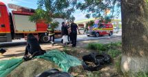 Stire din Eveniment : ACCIDENT RUTIER GRAV / Șapte persoane au fost rănite, după ce un microbuz a intrat într-un TIR