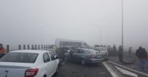 Stire din Eveniment : Accident în lanț pe autostradă! Opt mașini s-au ciocnit