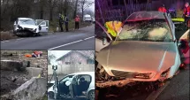 Stire din Eveniment : Accident grav soldat cu moartea unei femei. Șoferul luase pasagerii la ocazie