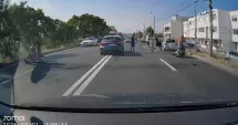 Stire din Eveniment : Accident între Eforie Nord și Eforie Sud. Un scuter este implicat