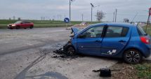 Stire din Eveniment : Accident rutier în zona hanului Kartali. O șoferiță a ajuns la spital