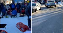 Stire din Eveniment : Adolescent lovit în spate cu sania de un turist, pe o pârtie aglomerată. Vinovatul a fugit fără ca măcar să sune la 112
