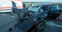 Stire din Eveniment : Grav accident rutier.  Cinci victime în urma unei posibile curse ilegale de mașini