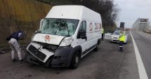 Stire din Eveniment : Accident rutier pe Autostrada Soarelui. O persoană a fost dusă la spital