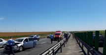 Stire din Eveniment : TRAFIC BLOCAT PE AUTOSTRADA SOARELUI. Cinci mașini implicate într-un accident rutier