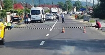 Stire din Eveniment : MICROBUZ PLIN CU PASAGERI IMPLICAT ÎN ACCIDENT. S-a activat planul roșu