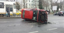 Stire din Eveniment : GRAV ACCIDENT RUTIER. Sunt două victime