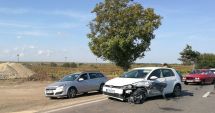 Stire din Eveniment : GALERIE FOTO. Accident cu trei mașini la ieșire din Constanța!