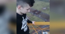 Stire din Eveniment : INCONȘTIENȚĂ! A făcut echilibristică la zeci de metri înălțime. VIDEO