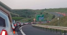 Stire din Eveniment : Aglomerație pe Autostrada Soarelui! Se circulă cu dificultate în zona cu lucrări