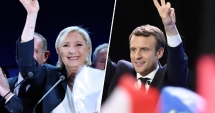 Stire din Actualitate : Emmanuel Macron - pro-european,  și Marine Le Pen - anti-UE, în turul doi