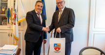 Ambasadorul Irlandei în România, Brendan Ward, întâlnire cu Mihai Lupu, la CJC