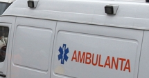 Stire din Eveniment : O ambulanță cu pacientă cardiacă a luat foc în mers