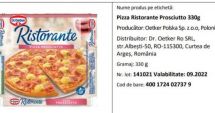 Stire din Social : ALERTĂ ALIMENTARĂ! Sortiment de pizza congelată, restras de pe piaţă