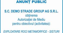 Stire din Anunțuri : ANUNŢ PUBLIC