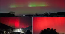 Stire din Actualitate : Spectacol de culori pe cerul României, după furtuna solară
