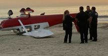 Un avion de mici dimensiuni s-a prăbușit pe o plajă din California