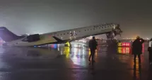 Stire din Actualitate : Pilot și copilot grav răniți într-un accident pe pista aeroportului LaGuardia