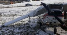 Stire din Eveniment : Un avion a ratat decolarea! Aparatul s-a prăbușit pe aerodromul Măgura Cisnădie. Doi piloți se aflau în aeronavă
