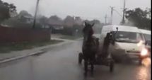 Stire din Actualitate : VIDEO. Scene șocante în trafic, un bărbat a făcut praf o mașină cu bâta