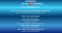 Stire din Actualitate : Programul zilei de luni, 1 septembrie, la Antena 3 Constanța