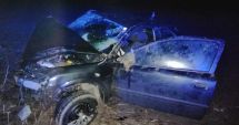 Stire din Eveniment : S-a răsturnat cu mașina după ce a lovit un cal