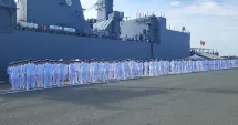 Stire din Eveniment : Emoții uriașe în Portul Militar Constanța! Promoția „Constantin Brâncuși – 150” a spus „adio” liceului