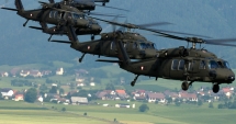 Stire din Eveniment : Celebrele elicoptere americane Black Hawk au sosit la baza Kogălniceanu