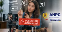 Stire din Social : Promisiuni „miraculoase”, reclame ascunse și AI! ANPC a luat la verificat influencerii