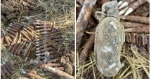 Aproximativ 230 de cartuşe şi grenade, descoperite într-un cimitir din Constanţa