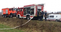 Stire din Eveniment : Cisternă răsturnată. Pericol de EXPLOZIE