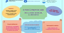 Stire din Cultură-Educație : Peste 500 de profesori interesați de webinarul „O nouă provocare – de la eșec școlar, la reușită!"
