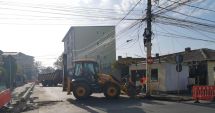 Stire din Social : Continuă reabilitarea străzii Unirii. Trafic restricționat timp de două zile